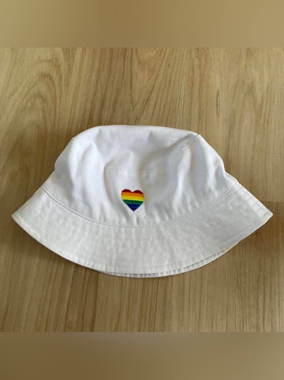 Claire’s Pride White Bucket Hat